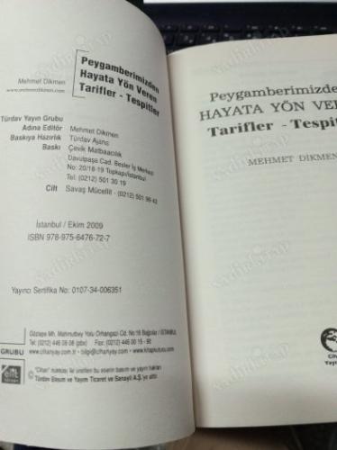 PEYGAMBERİMİZDEN HAYATA YÖN VEREN TARİFLER TESPİTLER