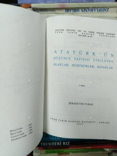 Atatürk'ün Düşünce Yapısını Etkileyen Olaylar , Düşünürler , Kitaplar