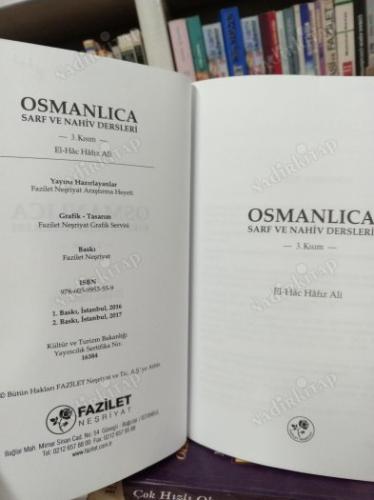 OSMANLICA SARF VE NAHİV DERSLERİ (3. Kısım )