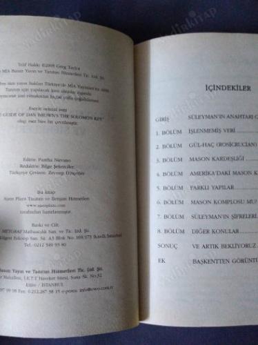 DAN BROWN SÜLEYMAN'IN ANAHTARI VE ŞİFRELERİ