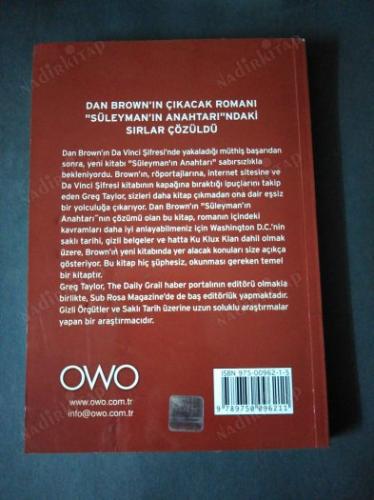 DAN BROWN SÜLEYMAN'IN ANAHTARI VE ŞİFRELERİ