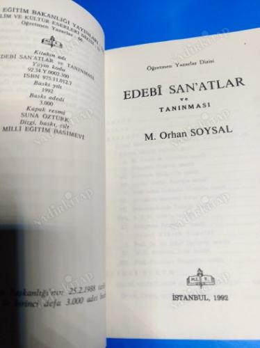 EDEBİ SAN'ATLAR VE TANINMASI
