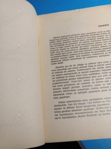 CUMHURİYET DÖNEMİ TÜRK ROMAN VE ÖYKÜSÜ