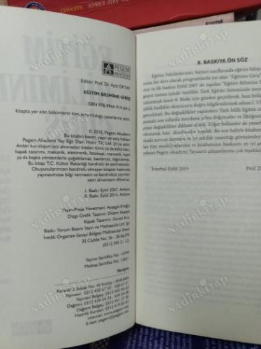 EĞİTİM BİLİMİNE GİRİŞ