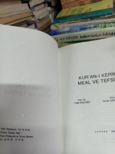 KURANI KERİM MEAL VE TEFSİRİ 1.CİLT