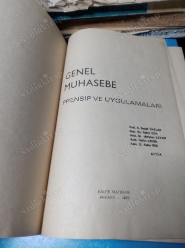 GENEL MUHASEBE PRENSİP VE UYGULAMALARI