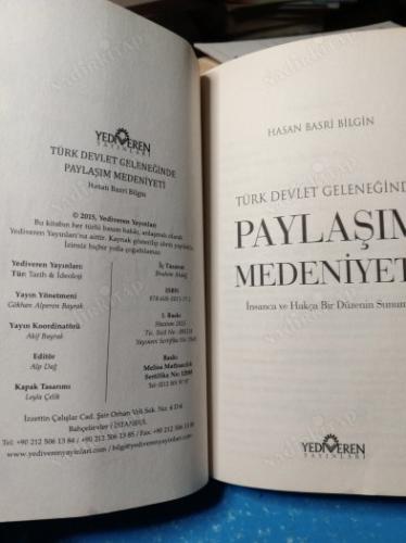 Türk Devlet Geleneğinde Paylaşım Medeniyeti