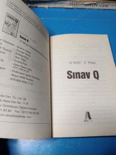 Sınav Q - Q Gold Kitap / Unutmaya Son