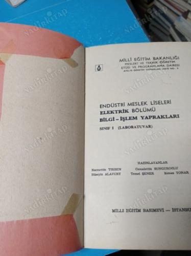 ELEKTRİK (LABORATUVAR) BİLGİ - İŞLEM YAPRAKLARI SINIF: 1