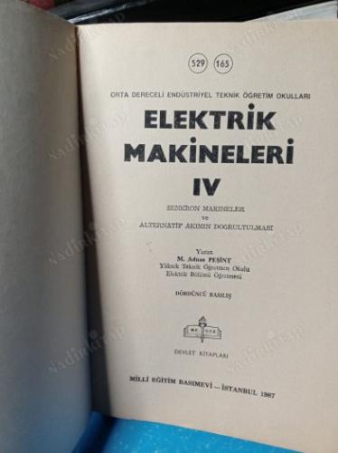 ELEKTRİK MAKİNELERİ 4. KİTAP