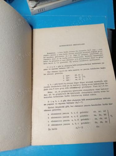 LİNEER CEBİR 1.FASİKÜL KOMBİNEZON HESAPLARI (ARANJMAN,PERMÜTASYON,İNVERSİYON,KOMBİNEZON)