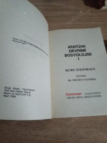 Atatürk Devrimi Sosyolojisi 2 Cilt Takım