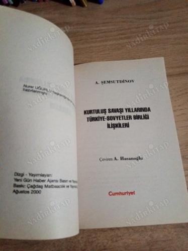 KURTULUŞ SAVAŞI YILLARINDA TÜRKİYE-SOVYETLER BİRLİĞİ İLİŞKİLERİ