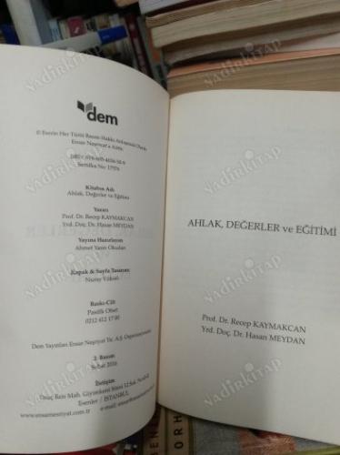 Ahlak Değerler ve Eğitimi