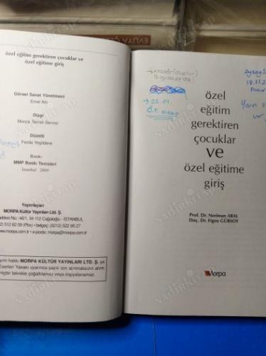 Özel Eğitim Gerektiren Çocuklar Ve Özel Eğitime Giriş