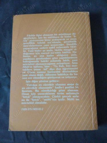 FIKIH ARAŞTIRMALARI IŞIĞINDA FETVALAR - 1