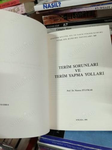 Terim Sorunları ve Terim Yapma Yolları