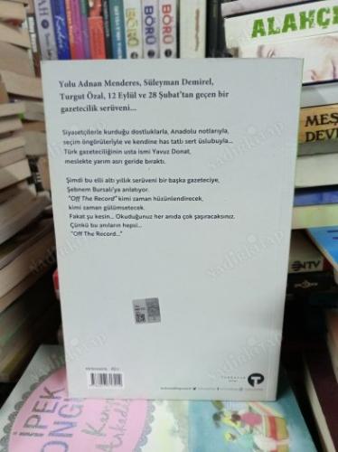 OFF THE RECORD - YAVUZ DONAT KİTABI - SÖYLEŞİ: ŞEBNEM BURSALI