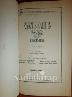 RİYAZÜS-SALİHİN VE TERCEMESİ/ CİLT-2