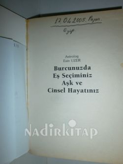 BURCUNUZDA EŞ SEÇİMİNİZ AŞK VE CİNSEL HAYATINIZ
