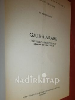 GJUHA ARABE /FAKULTETI FILOLOKGJIK