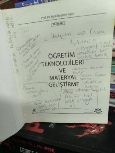 ÖĞRETİM TEKNOLOJİLERİ VE MATERYAL GELİŞTİRME