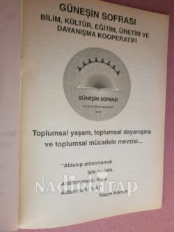 GÜNEŞİN SFRASI . BİLİM KÜLTÜR EĞİTİM ÜRETİM VE DAYINIŞMA KOOPRETİFİ*