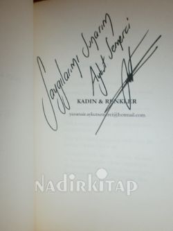 KADIN VE RENKLER ithaf ve imzalı