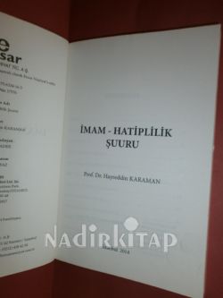 İMAM - HATİPLİLİK ŞUURU