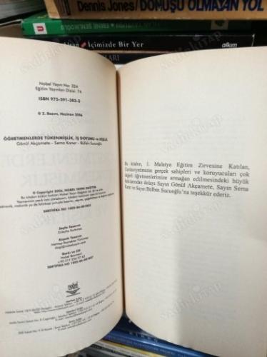 Öğretmenlerde Tükenmişlik İş Doyumu ve Kişilik