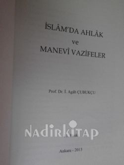İSLAMDA AHLAK VE MANEVİ VAZİFELER