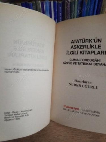 ATATÜRK'ÜN ASKERLİKLE İLGİLİ KİTAPLARI