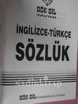 İNGİLİZE TÜRKÇE SÖZLÜK