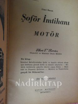 ŞOFÖR İMTİHANI MOTÖR
