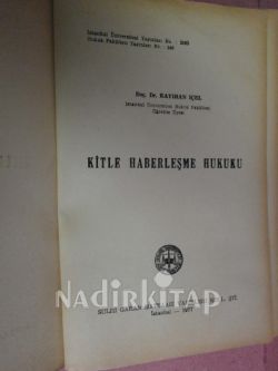 KİTLE HABERLEŞME HUKUKU