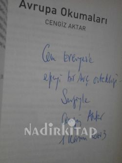 AVRUPA OKUMALARI BİRİNCİ BASIM **İMZALI**