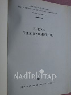 LAMBACHER SCHWEIZER MATHEMATISCHES UNTERRICHTSWERK FÜR HÖHERE SCHULEN - EBENE TRIGONOMETRIE