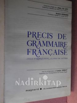 PRECIS DE GRAMMAIRE FRANÇAISE