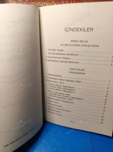 Ahi Birliklerinde Yönetim ve İşletme Fonksiyonları'nın Temel Yapısı