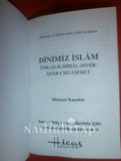 DİNİMİZ İSLAM İTİKAT, İLMİHAL, SYER, ADAB-I MUAŞERET