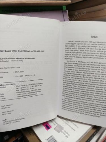 HUKUK MUHAKEMELERİ KANUNU VE İLGİLİ MEVZUAT