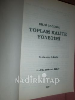 TOPLAM KALİTE YÖNETİMİ