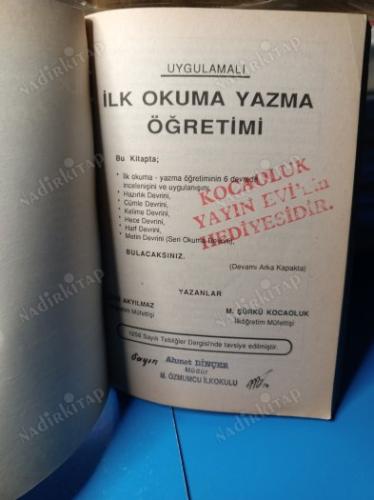 UYGULAMALI İLK OKUMA YAZMA ÖĞRETİMİ 1992