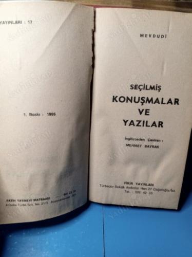 SEÇİLMİŞ KONUŞMALAR VE YAZILAR