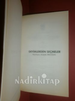 DEYİMLERDEN SEÇMELER