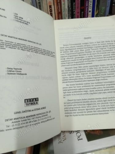 Doğrusal Programlama ve Uzantıları ( Model Kurma Örnekleri )
