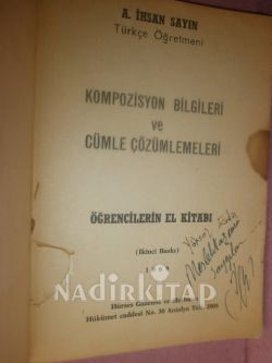 KOMPOZİSYON BİLGİLERİ VE CÜMLE ÇÖZÜMLEMELERİ*İMZALI**