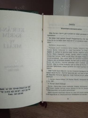 Kur'ân-ı Kerîm ve Meali (Cep Boy)