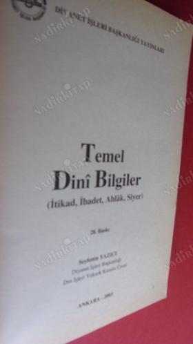 TEMEL DİNİ BİLGİLER