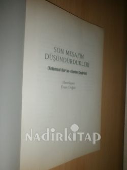 SON MESAJIN DÜŞÜNDÜRDÜKLERİ